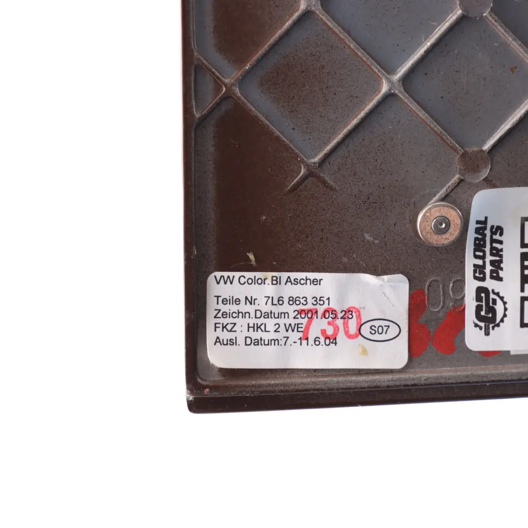 7L Cover Centre Console Front Trim Ashtray 7L6857351L to Volkswagen Touareg with Part number 7L6863351 Volkswagen Touareg 7L Cover Centre Console Front Trim Ashtray 7L6857351L - SKU RHD-7L6857351L - Part number 7L6863351