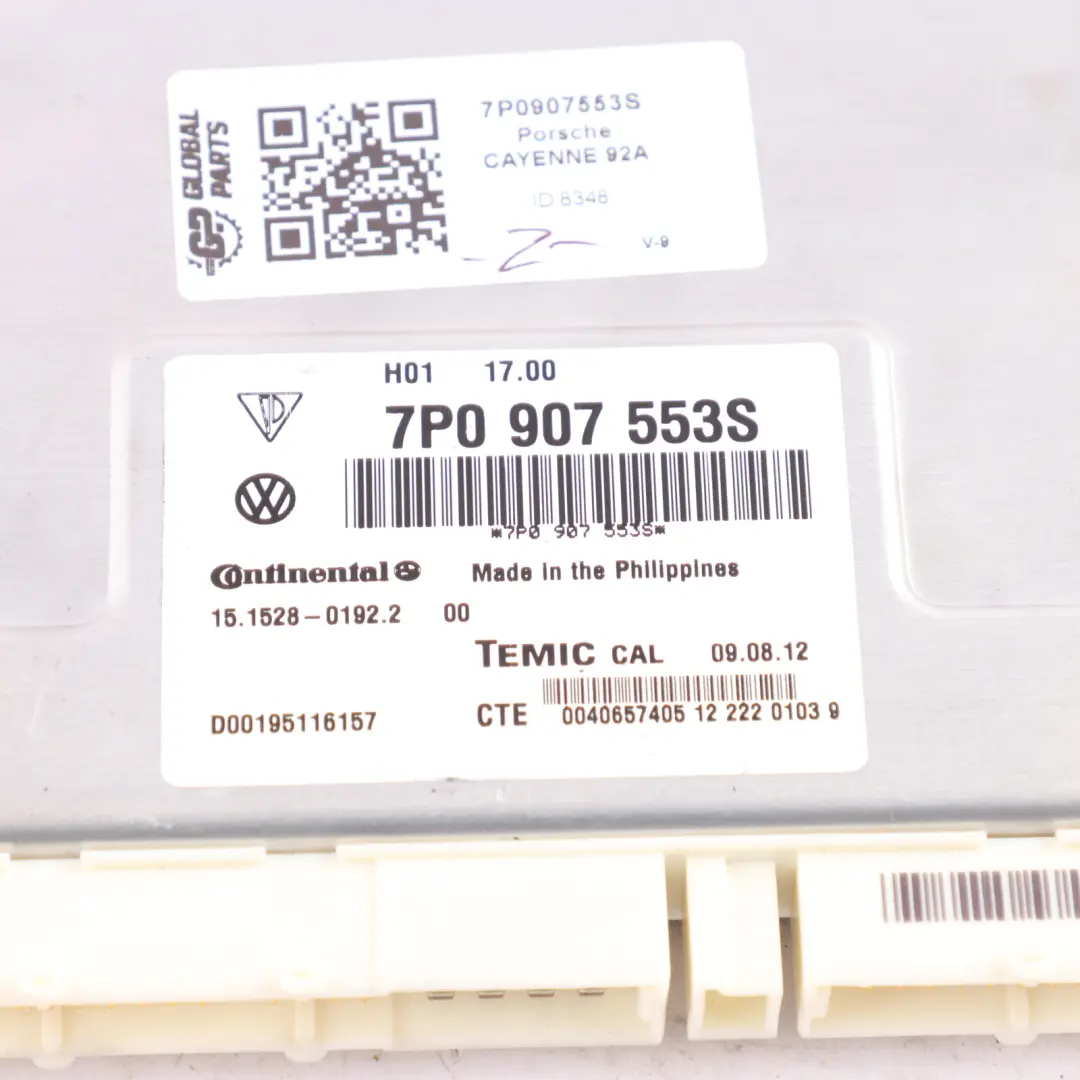 Porsche Cayenne 92A VW Touareg 7P Air Suspension Module Control Unit - SKU 7P0907553S - Part number 7P0907553S
