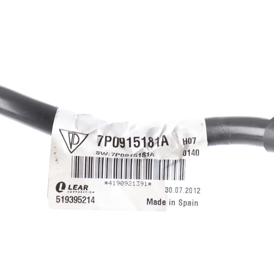 Porsche Cayenne 92A Cable Negativo Batería Masa Cableado Tierra - SKU 7P0915181A - Número de pieza 7P0915181A