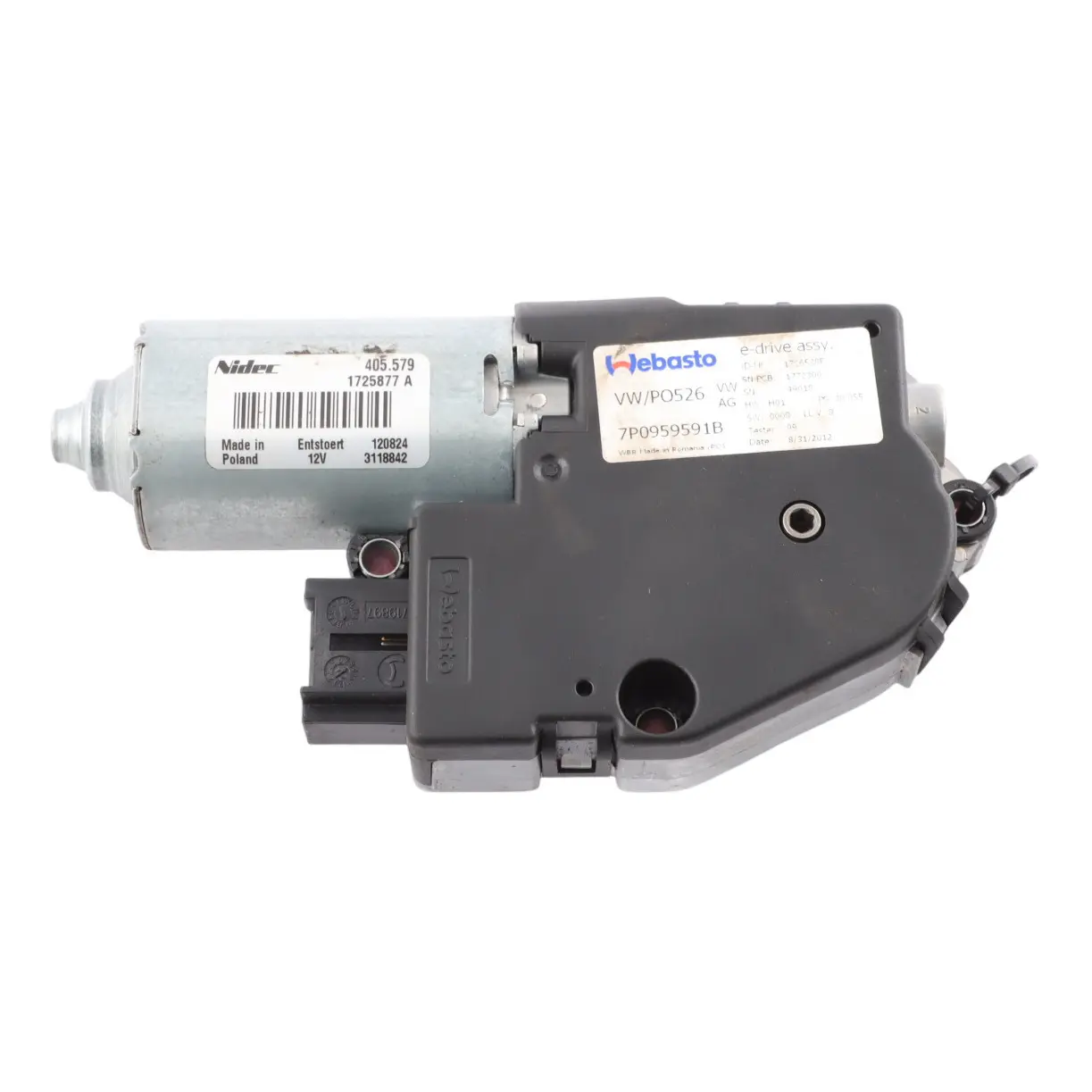 Porsche Cayenne 92A Schiebedachmotor Elektrischer Glasregler Hinten 7P0959591B