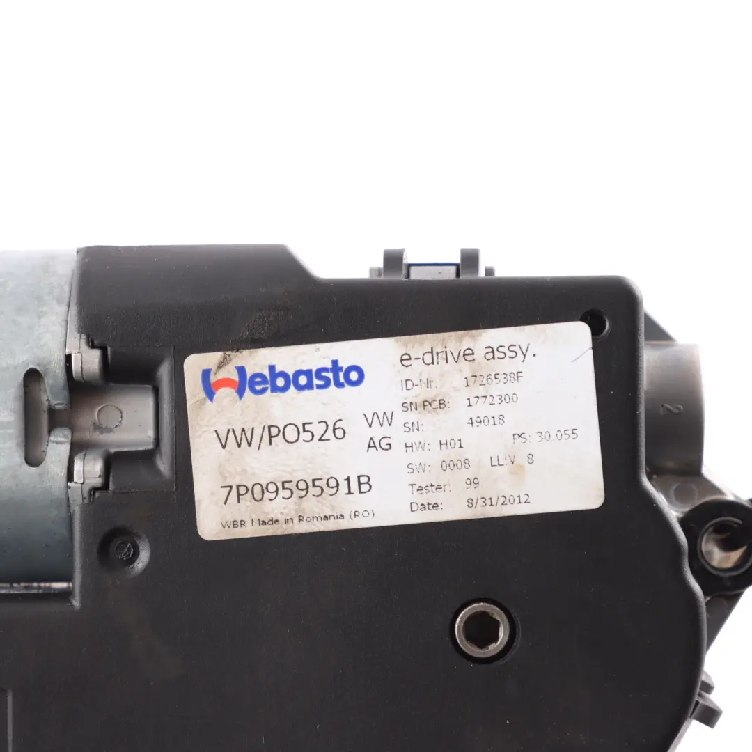 Porsche Cayenne 92A Silnik Szyberdachu Regulator Szyby Tył - SKU 7P0959591B - Numer Części 7P0959591B