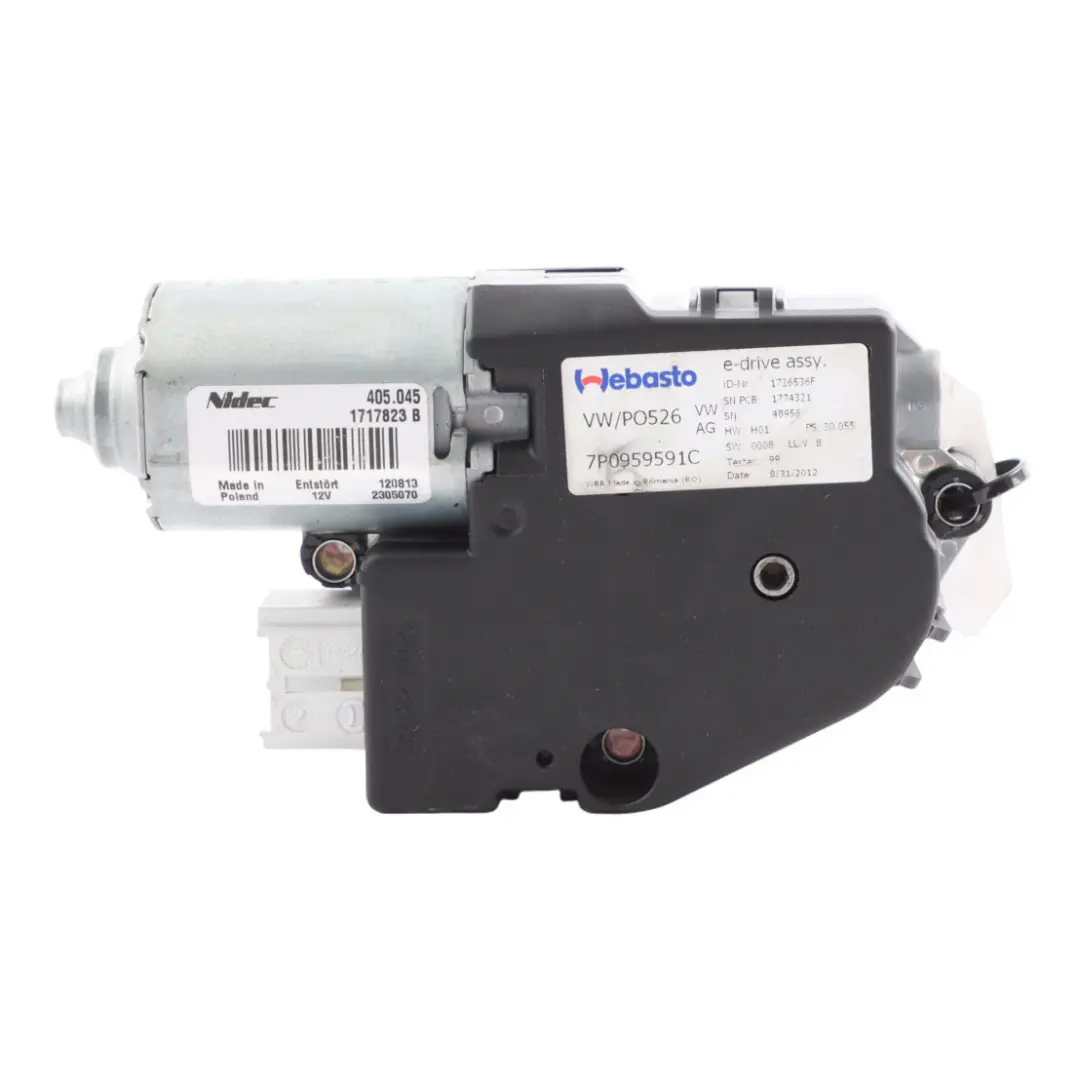 Porsche Cayenne 92A Techo Solar Motor Vidrio Regulador Trasero - SKU 7P0959591C - Número de pieza 7P0959591C