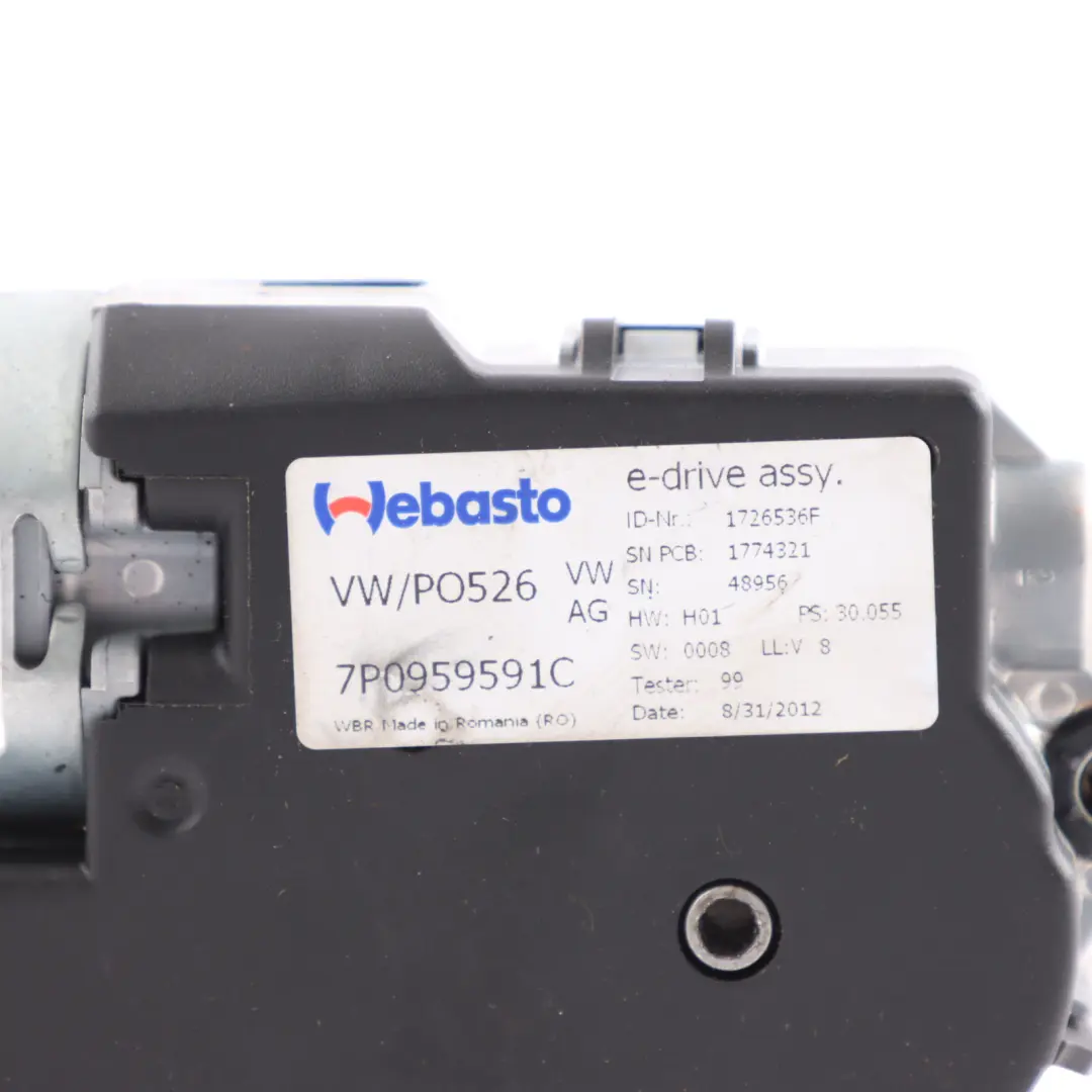 Porsche Cayenne 92A Schiebedach Motor Elektrischer Glasregler Hinten - SKU 7P0959591C - Teilenummer 7P0959591C