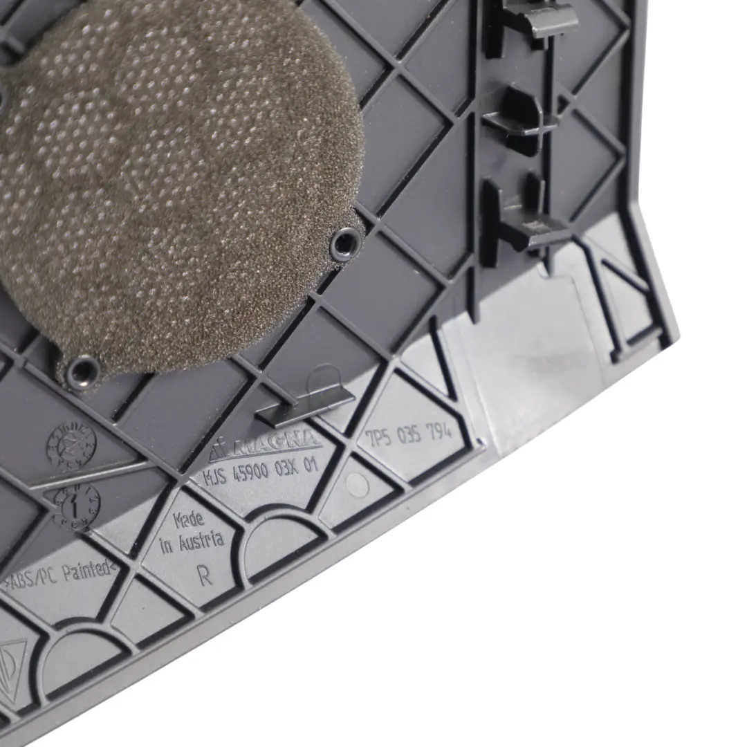 Porsche Cayenne 92A Salpicadero Altavoz Tapa Panel Delantero Derecho - SKU 7P5035794 - Número de pieza 7P5035794