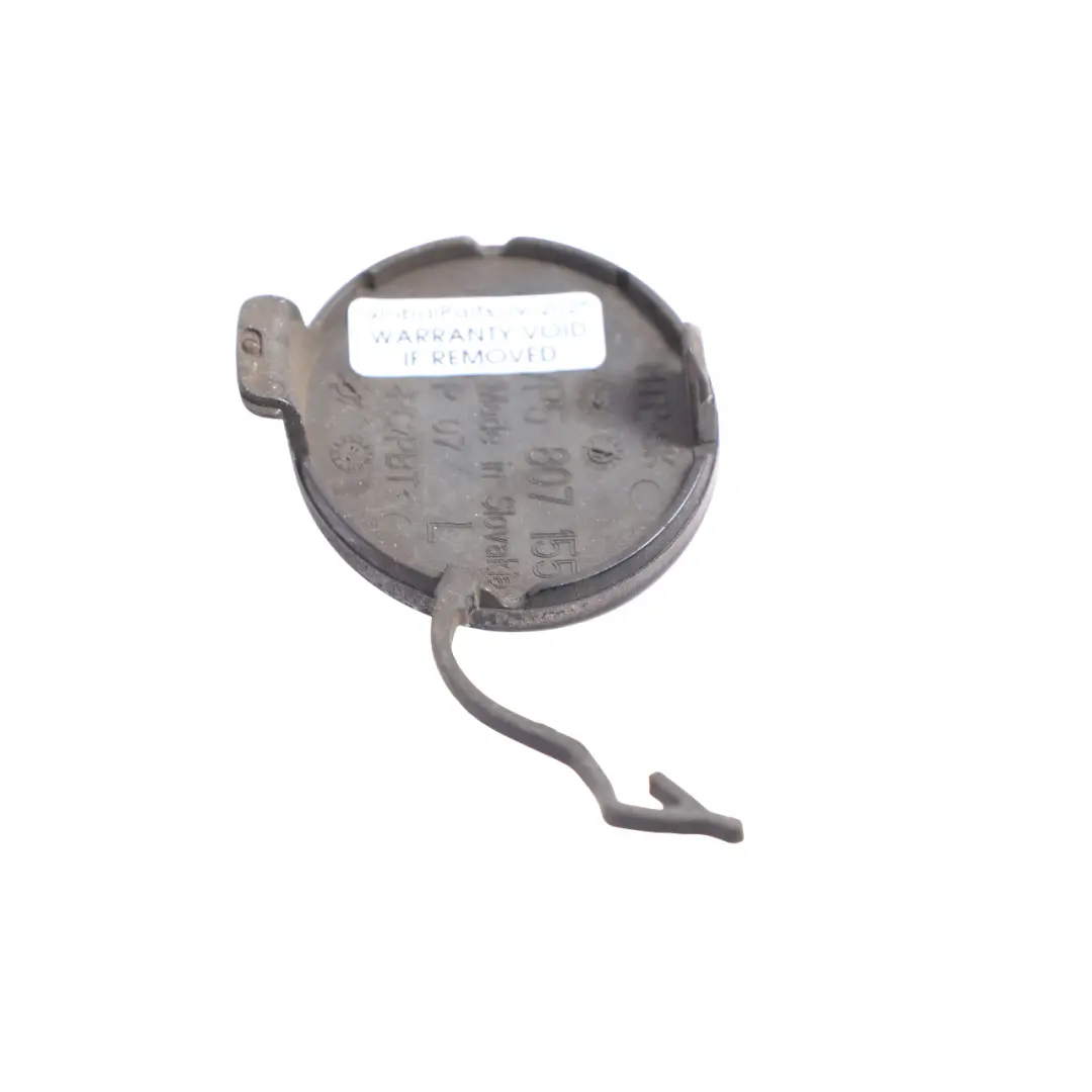 Flap Towing Eye Front Bumper Jet Black Metallic - C9X to Porsche Cayenne 92A Cover with Part number 7P5807155-JBL Porsche Cayenne 92A Cover Flap Towing Eye Front Bumper Jet Black Metallic - C9X - SKU 95850515500-JBL - Part number 7P5807155-JBL