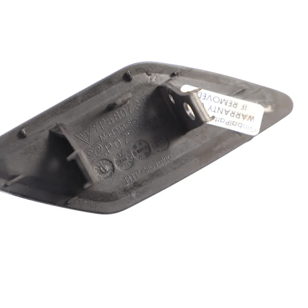 Headlight Washer Nozzle Cover Left N/S Jet Black - C9X to Porsche Cayenne 92A with Part number 7P5807333A-JBL Porsche Cayenne 92A Headlight Washer Nozzle Cover Left N/S Jet Black - C9X - SKU 7P5807333A-JBL - Part number 7P5807333A-JBL