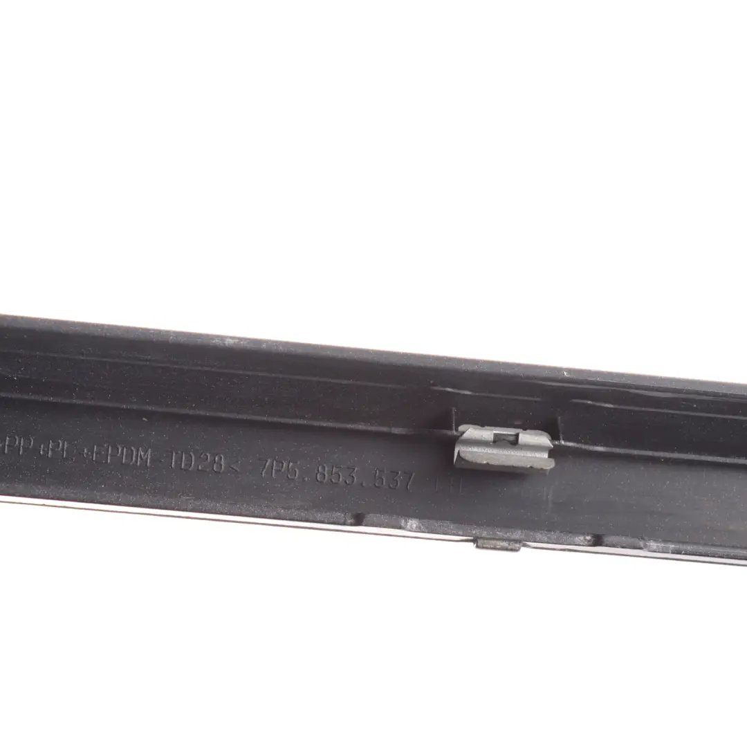 Side Skirt Sill Strip Cover Front Left N/S Jet Black - C9X to Porsche Cayenne 92A with Part number 7P5853537 Porsche Cayenne 92A Side Skirt Sill Strip Cover Front Left N/S Jet Black - C9X - SKU 7P5853537-JBL - Part number 7P5853537