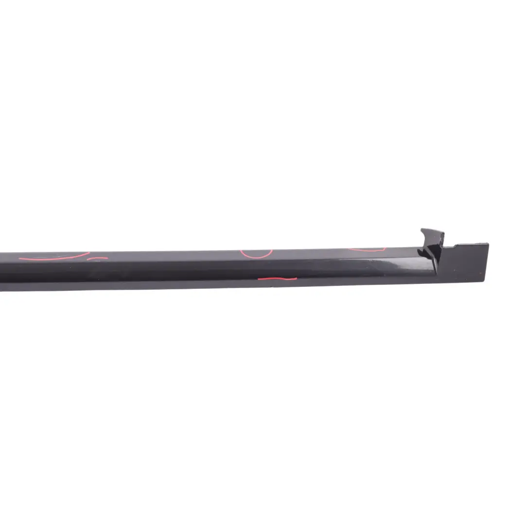 Side Skirt Sill Strip Cover Front Left N/S Jet Black - C9X to Porsche Cayenne 92A with Part number 7P5853537 Porsche Cayenne 92A Side Skirt Sill Strip Cover Front Left N/S Jet Black - C9X - SKU 7P5853537-JBL - Part number 7P5853537