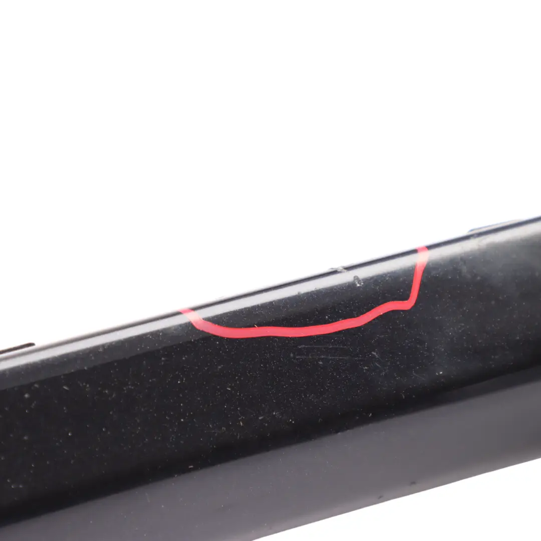 Porsche Cayenne 92A Baguette Bas de Caisse Avant Gauche Noir de Jais C9X - SKU 7P5853537-JBL - Numéro de pièce 7P5853537