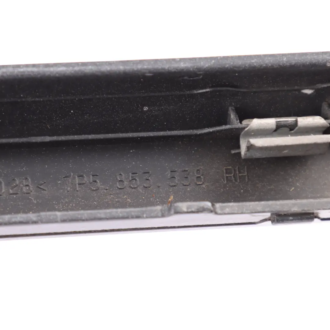 Porsche Cayenne 92A Faldón Lateral Delantero Derecho Sill Negro Azabache - C9X - SKU 7P5853538-JBL - Número de pieza 7P5853538-JBL