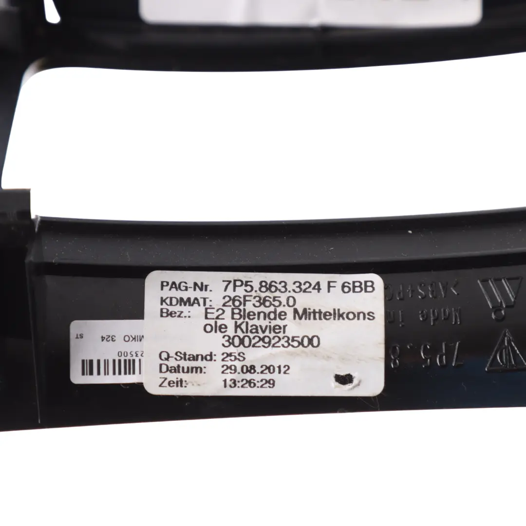 Selector Selecting Lever Surround Cover to Porsche Cayenne 92A Gear with Part number 7P5863324F Porsche Cayenne 92A Gear Selector Selecting Lever Surround Cover - SKU 95855332400 - Part number 7P5863324F