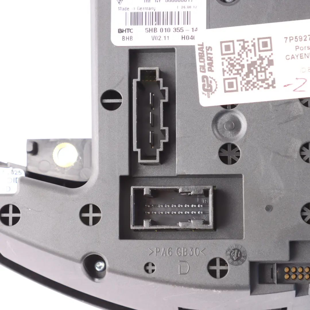 Porsche Cayenne 92A Heated Seat Switch Centre Console Button Panel - SKU 7P5927325R - Part number 7P5927325R