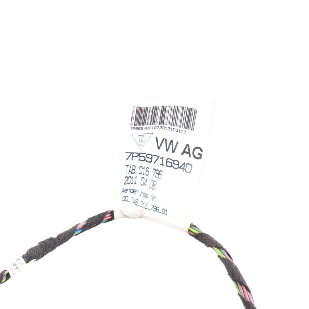 Hintere Tür Kabelbaum Kabel Rechts für Porsche Cayenne 92A mit Teilenummer 7P5971694D Porsche Cayenne 92A Hintere Tür Kabelbaum Kabel Rechts - SKU 7P5971694D - Teilenummer 7P5971694D