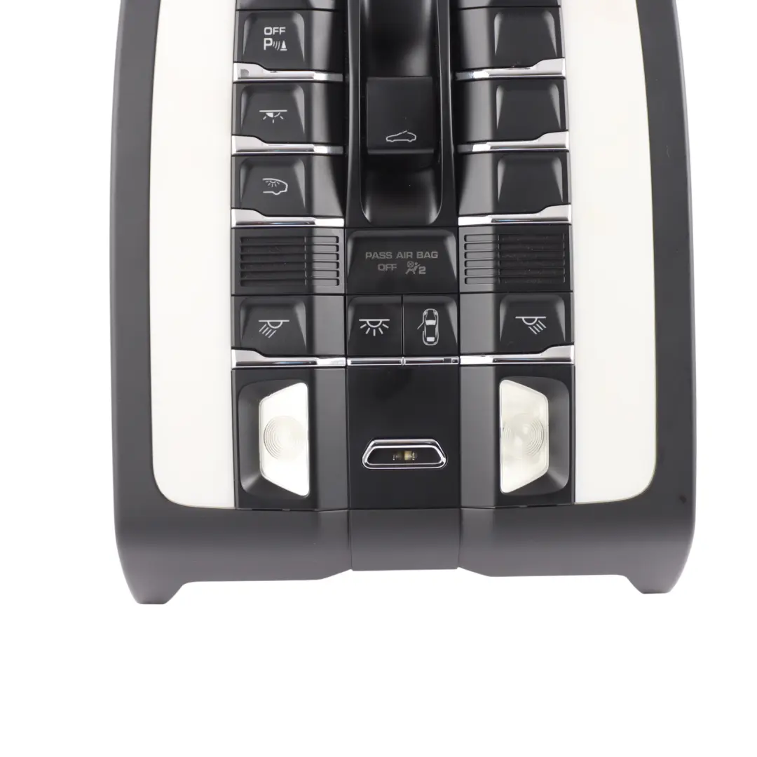 Roof Front Reading Lamp Interior Switch Panel to Porsche Cayenne 92A with Part number 7PP959551FA Porsche Cayenne 92A Roof Front Reading Lamp Interior Switch Panel - SKU 7PP959551FA - Part number 7PP959551FA