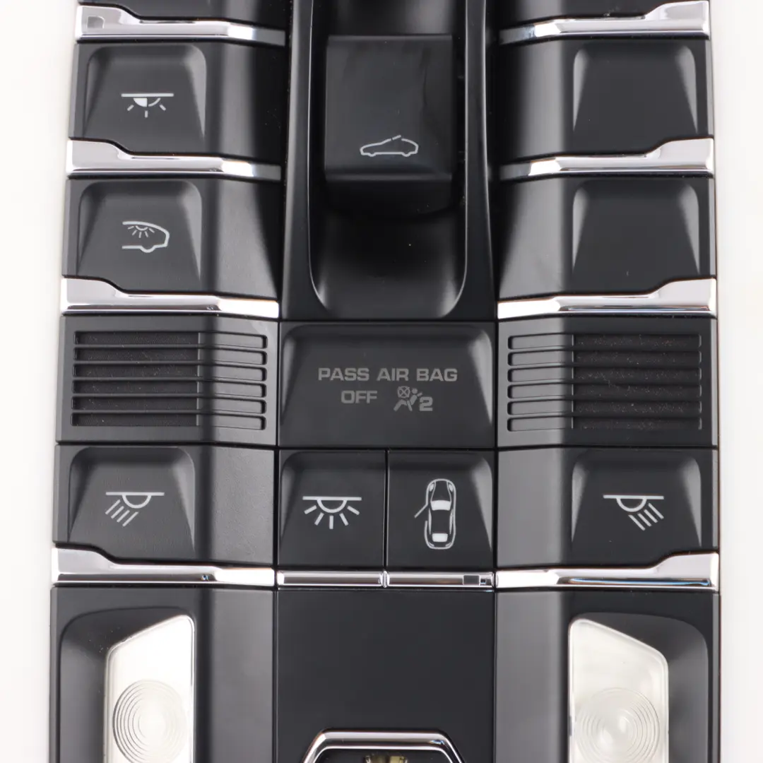 Roof Front Reading Lamp Interior Switch Panel to Porsche Cayenne 92A with Part number 7PP959551FA Porsche Cayenne 92A Roof Front Reading Lamp Interior Switch Panel - SKU 7PP959551FA - Part number 7PP959551FA