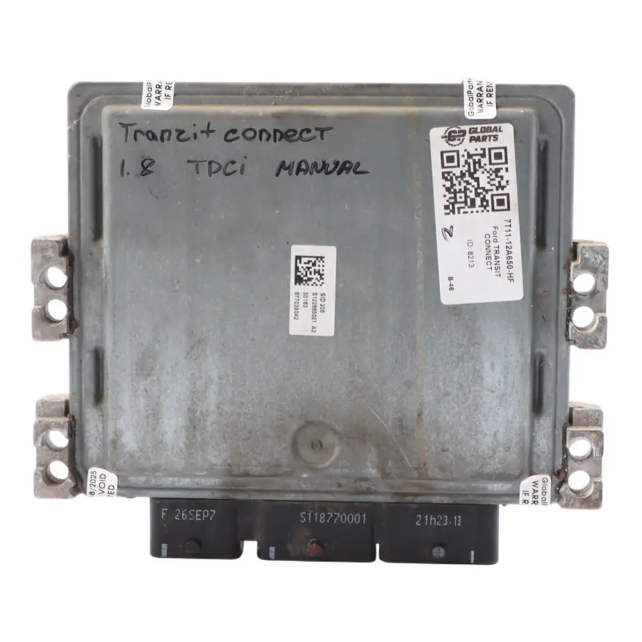 75HP Engine Control ECU Manual to Ford Transit Connect 1.8 TDCI with Part number 7T11-12A650-HF Ford Transit Connect 1.8 TDCI 75HP Engine Control ECU Manual - SKU 7T11-12A650-HF - Part number 7T11-12A650-HF