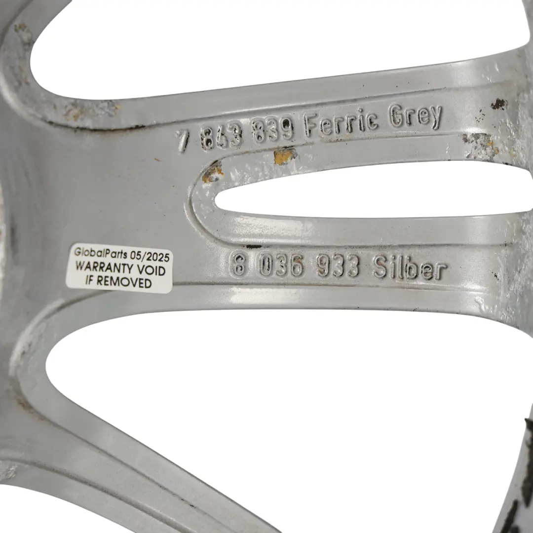 BMW E90 E91 E92 E93 Front Alloy Wheel Rim 18" ET:34 8J M Spider Spoke 193 - SKU 8036933-6 - Part number 8036933