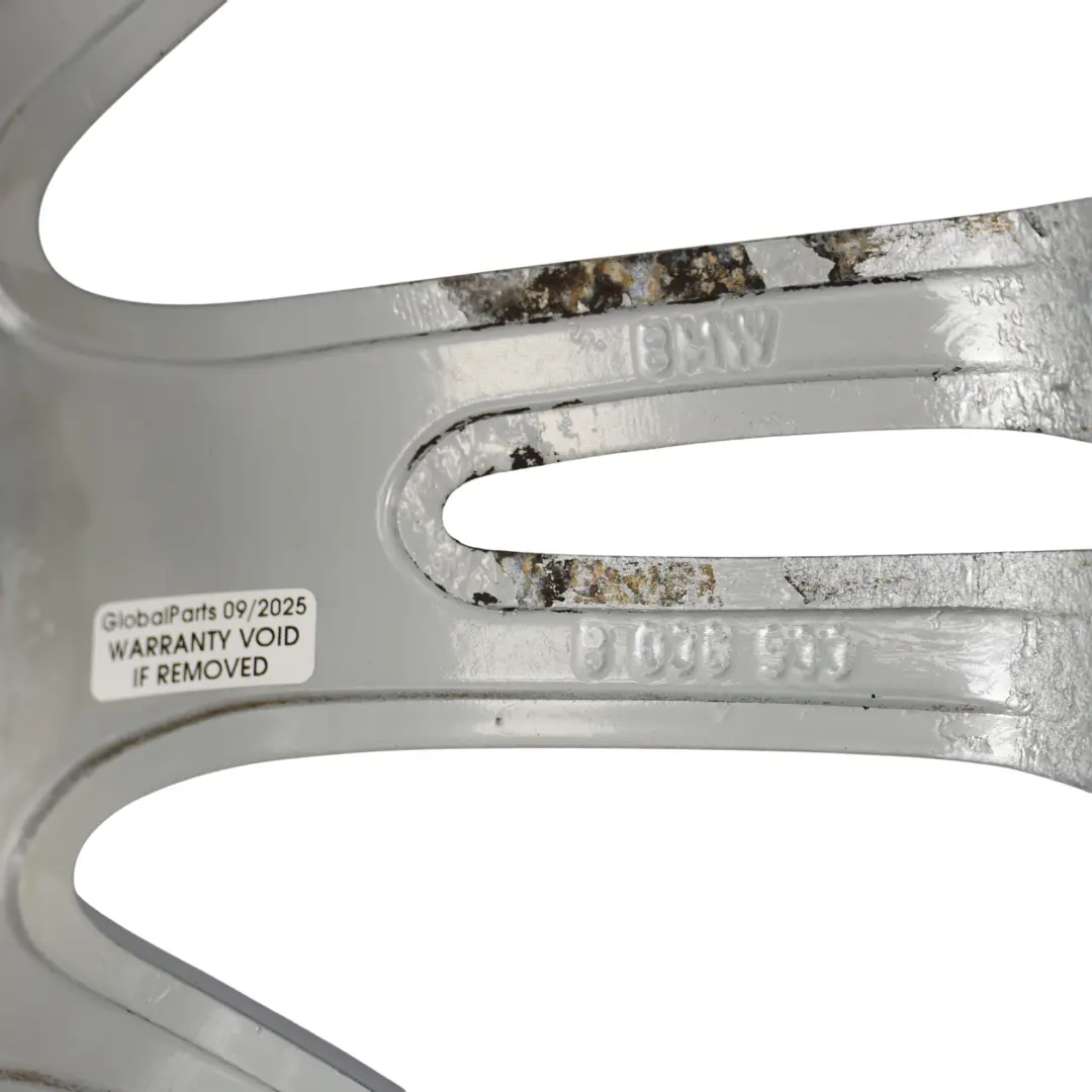  Cerchio Lega Anteriore Argento BMW E90 E92 E93 18" ET:34 8J M Spider Spoke 193 - SKU 8036933-8 - Numero di parte 8036933