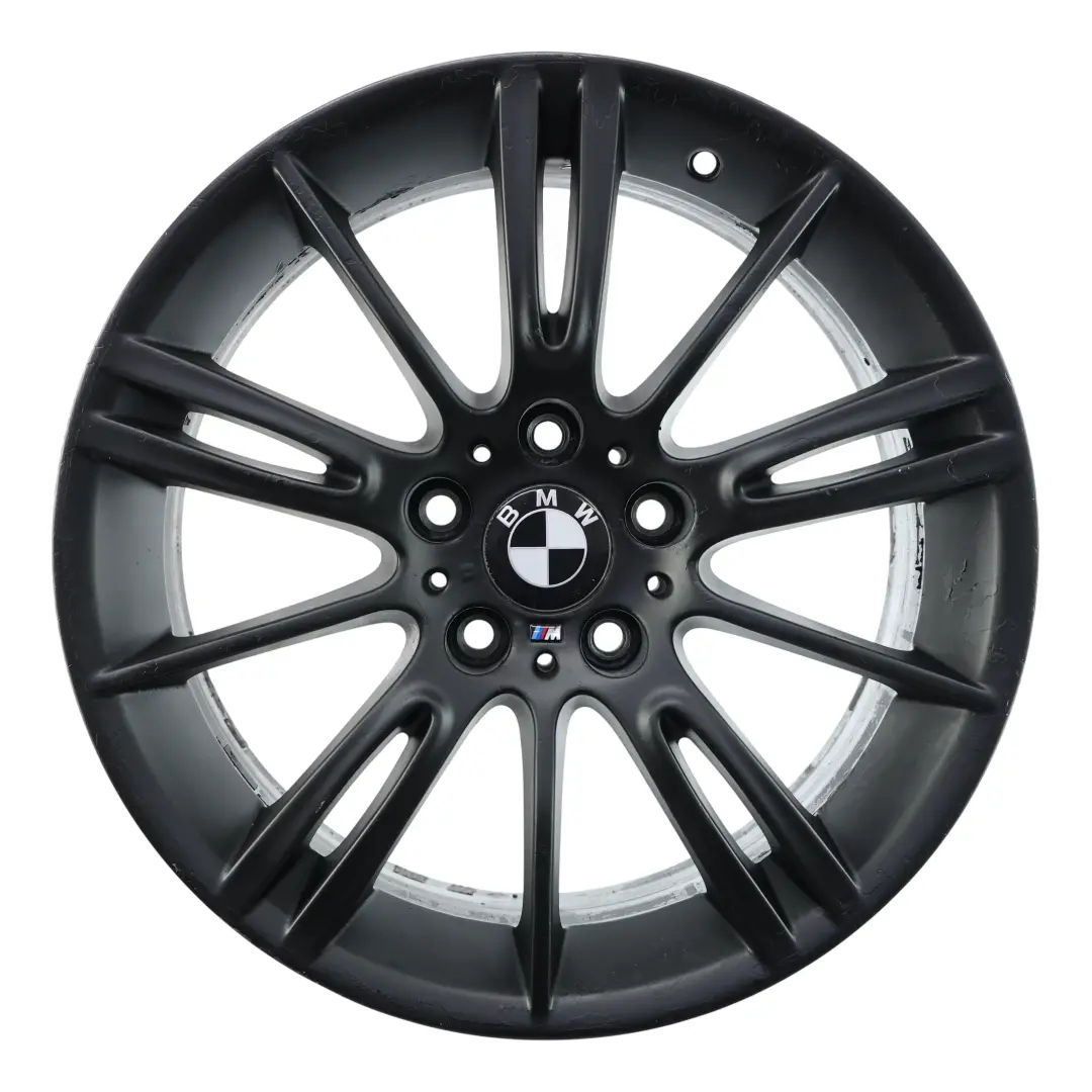 Hinter Rad Felge Alu Schwarz 18" 8,5J ET:37 M Spider Speiche 193 für BMW E90 E91 E92 mit Teilenummer 8036934 BMW E90 E91 E92 Hinter Rad Felge Alu Schwarz 18" 8,5J ET:37 M Spider Speiche 193 - SKU 8036934-10 - Teilenummer 8036934
