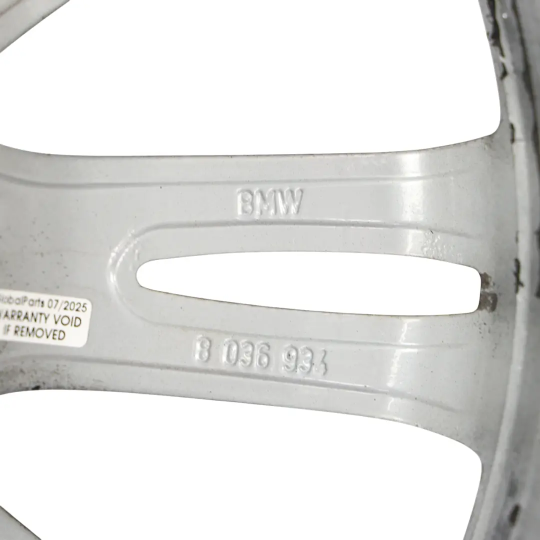 BMW E90 E91 E92 Rear Wheel Rim Alloy Black 18" 8,5J ET:37 M Spider Spoke 193 - SKU 8036934-10 - Part number 8036934