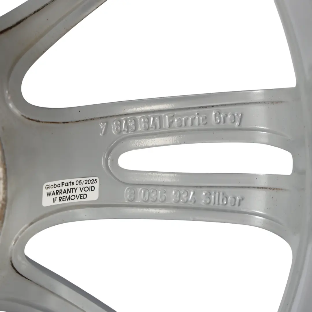 Rear Alloy Wheel BMW E90 E91 E92 Rim 18" 8,5J ET:37 M Spider Spoke 193 - SKU 8036934-6 - Part number 8036934