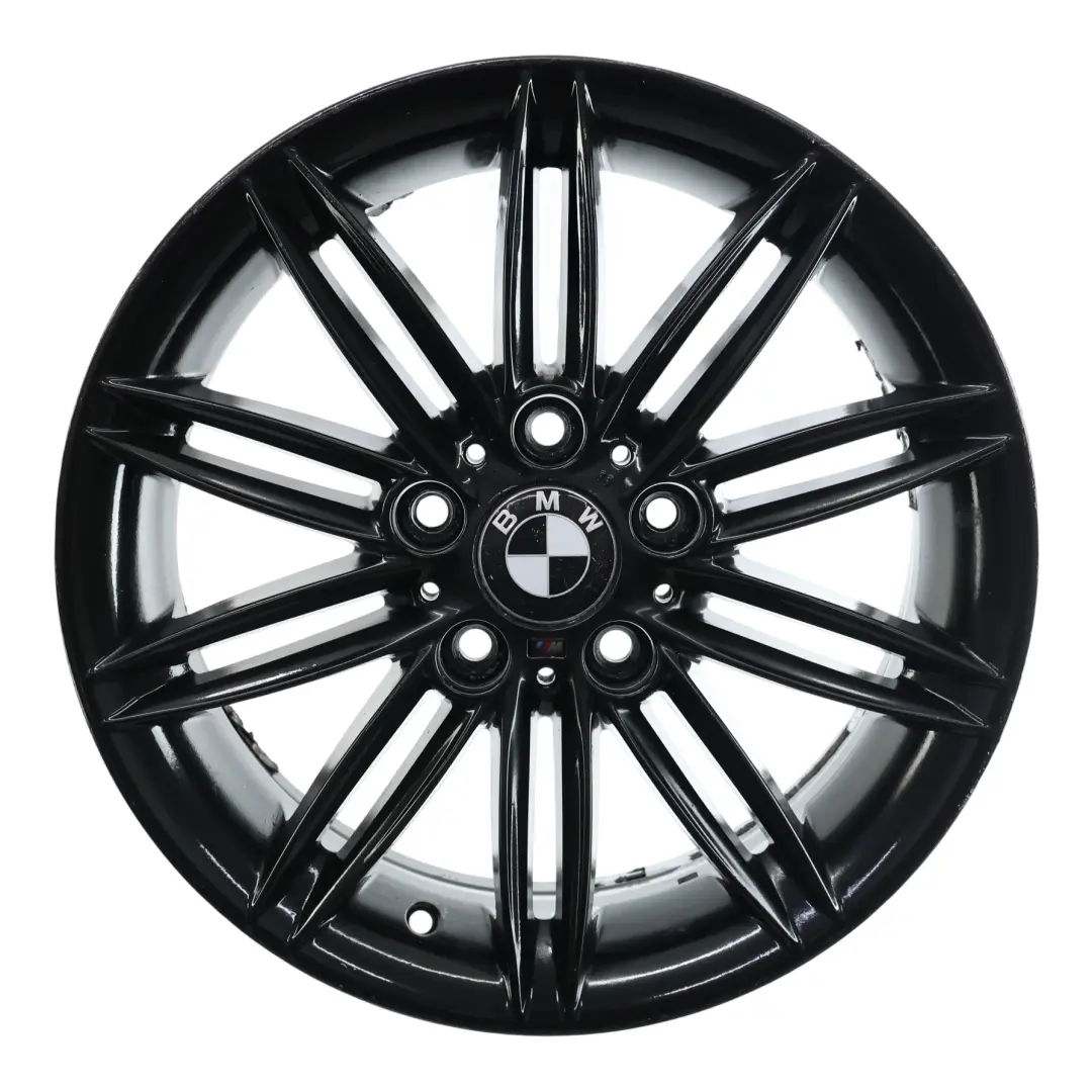 BMW E81 E82 E87 E88 Wheel Rim Alloy Black 17" 7J ET:47 M Double Spoke 207 - SKU 8036937-10 - Part number 8036937