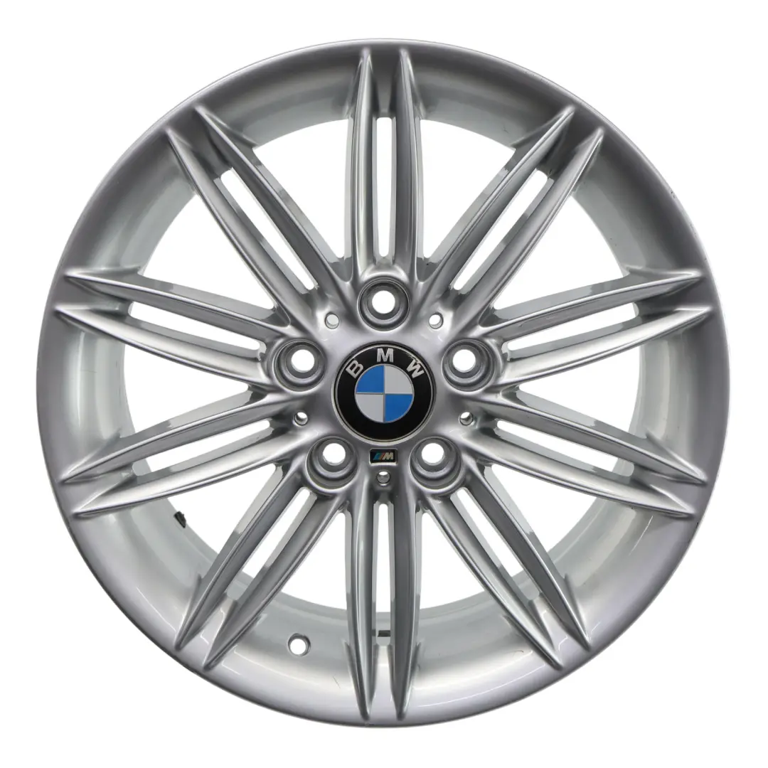 BMW E81 E82 E87 E88 Wheel Rim Alloy Silver 17" 7J ET:47 M Double Spoke 207 - SKU 8036937-6 - Part number 8036937