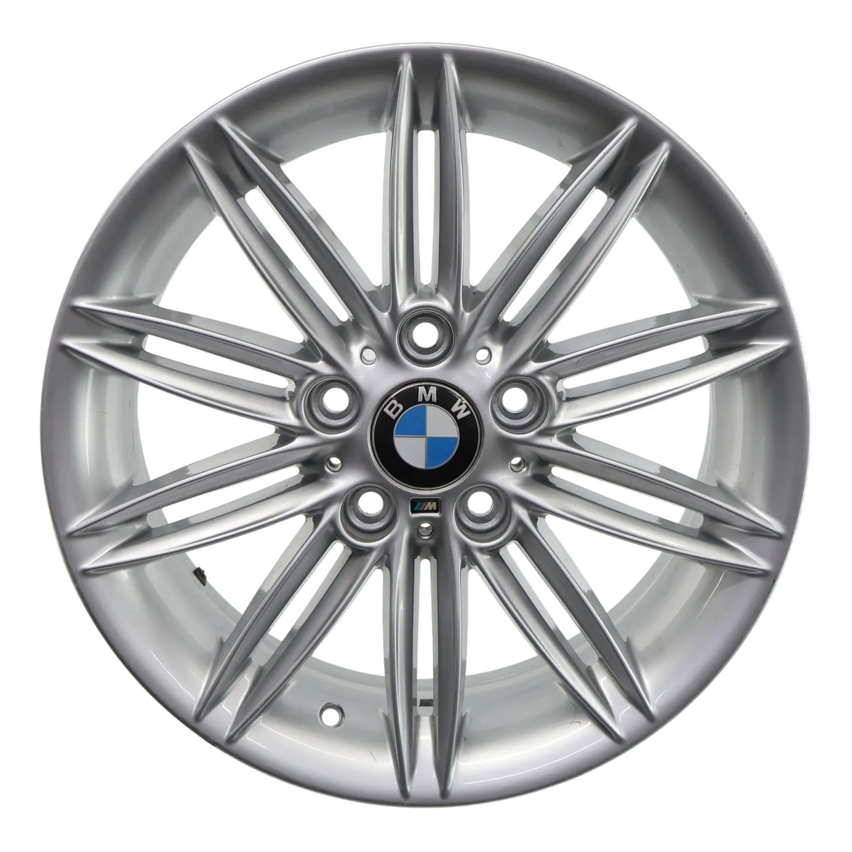 BMW E81 E82 E87 E88 Wheel Rim Alloy Silver 17" 7J ET:47 M Double Spoke 207