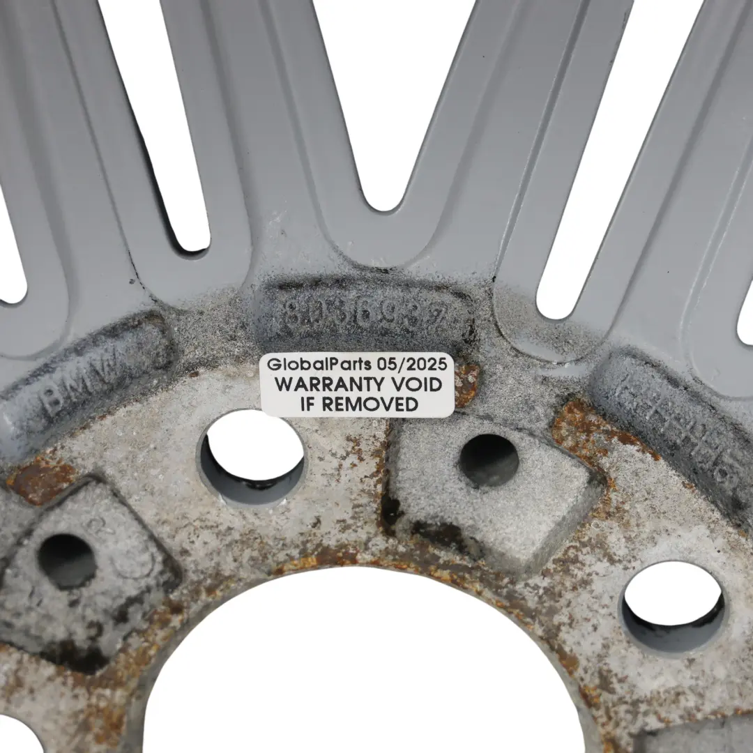 BMW E81 E82 E87 E88 Wheel Rim Alloy Silver 17" 7J ET:47 M Double Spoke 207 - SKU 8036937-6 - Part number 8036937