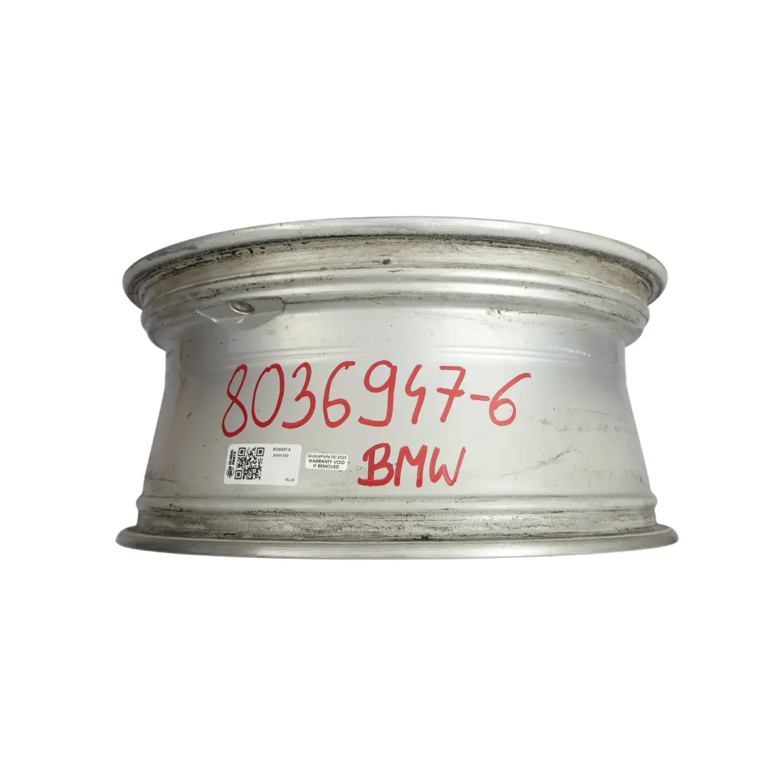 BMW E60 E61 Felga Aluminiowa Srebrna 18" ET:20 8J M Szprychy Podwójne 135 - SKU 8036947-6 - Numer Części 8036947
