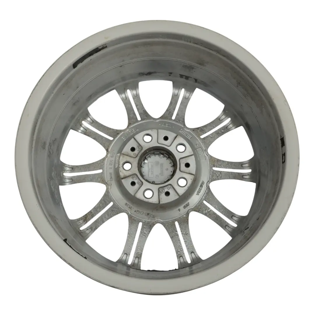BMW E60 E61 Felga Aluminiowa Srebrna 18" ET:20 8J M Szprychy Podwójne 135 - SKU 8036947-6 - Numer Części 8036947