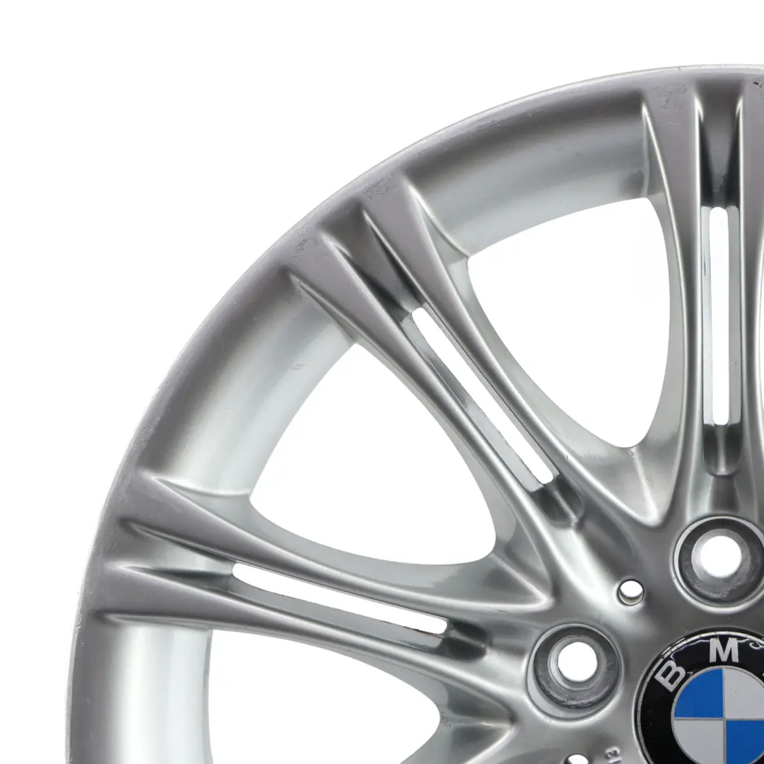 BMW E60 E61 Felga Aluminiowa Srebrna 18" ET:20 8J M Szprychy Podwójne 135 - SKU 8036947-6 - Numer Części 8036947