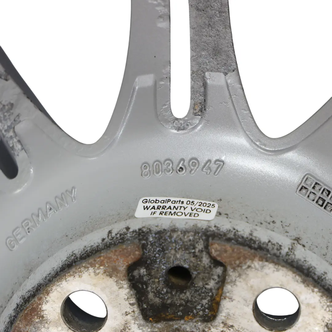 Silber Alu Felge 18" 8J ET:20 M Doppel Speiche 135 für BMW E60 E61 mit Teilenummer 8036947 BMW E60 E61 Silber Alu Felge 18" 8J ET:20 M Doppel Speiche 135 - SKU 8036947 - Teilenummer 8036947