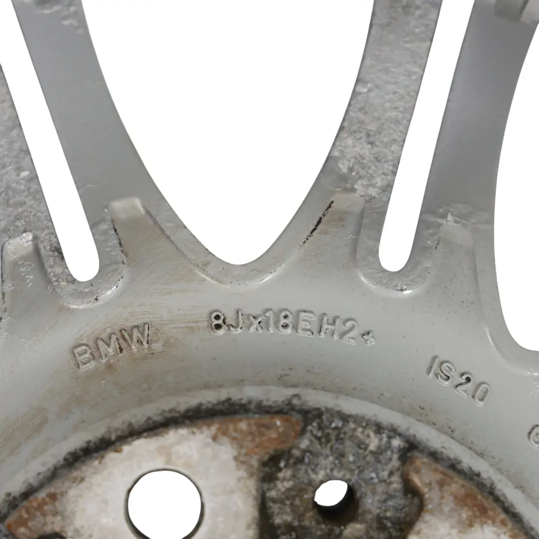 BMW E60 E61 Wheel Rim Alloy Silver 18" 8J ET:20 M Double Spoke 135 - SKU 8036947 - Part number 8036947