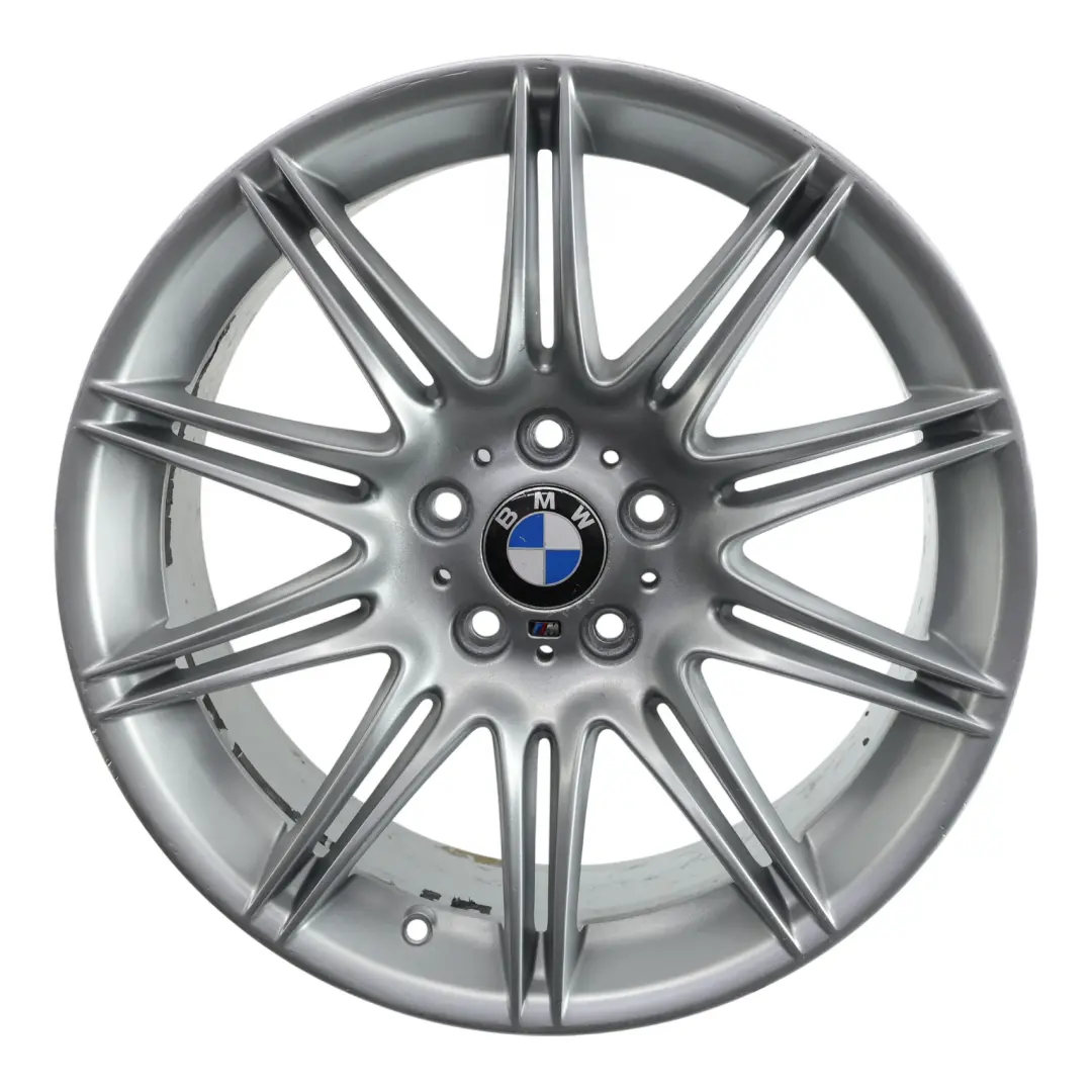 BMW E90 E91 E92 Silver Rear Wheel Alloy Rim 19" 9J ET:39 M Double Spoke 225 - SKU 8037142-5 - Part number 8037142