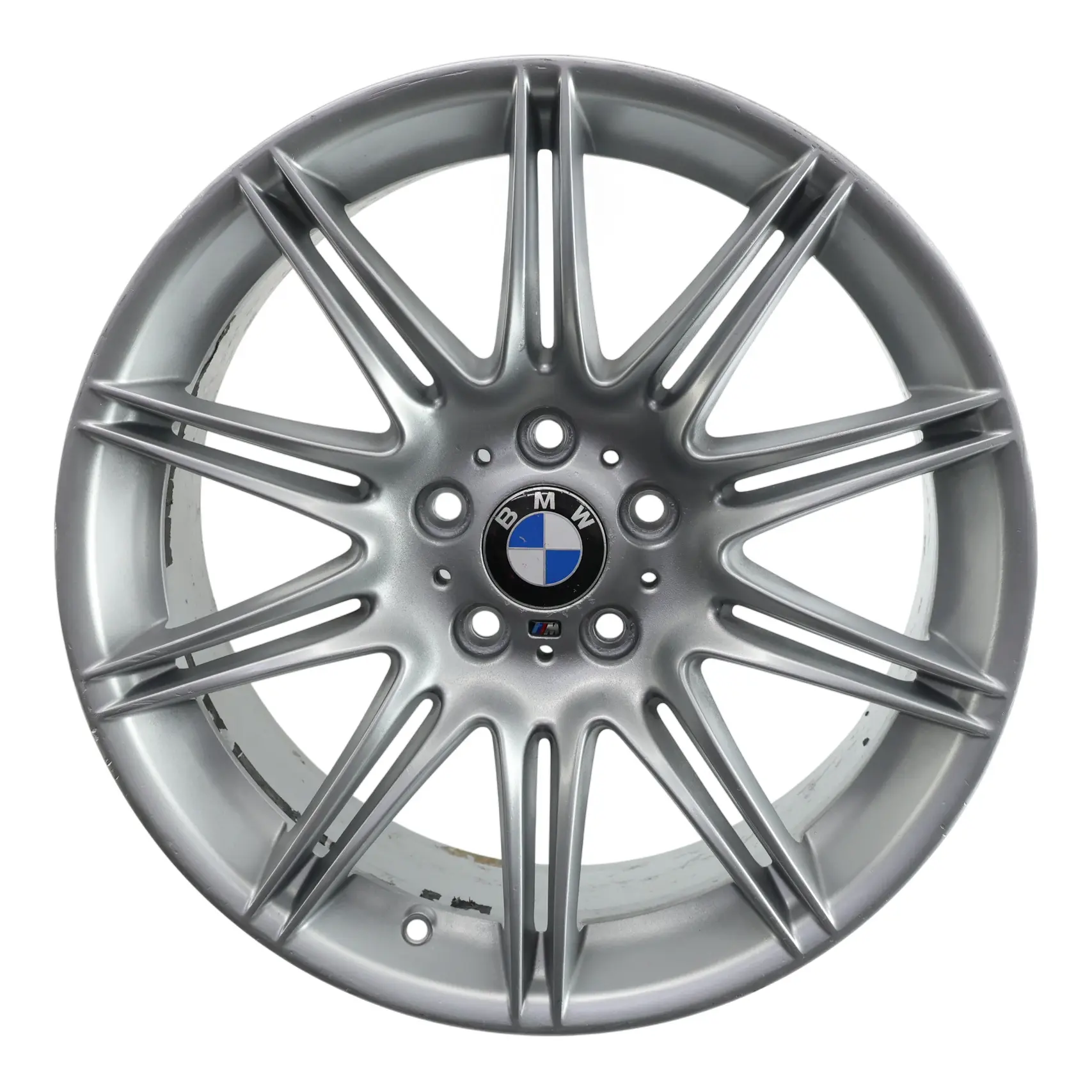 BMW E90 E91 E92 Silver Rear Wheel Alloy Rim 19" 9J ET:39 M Double Spoke 225