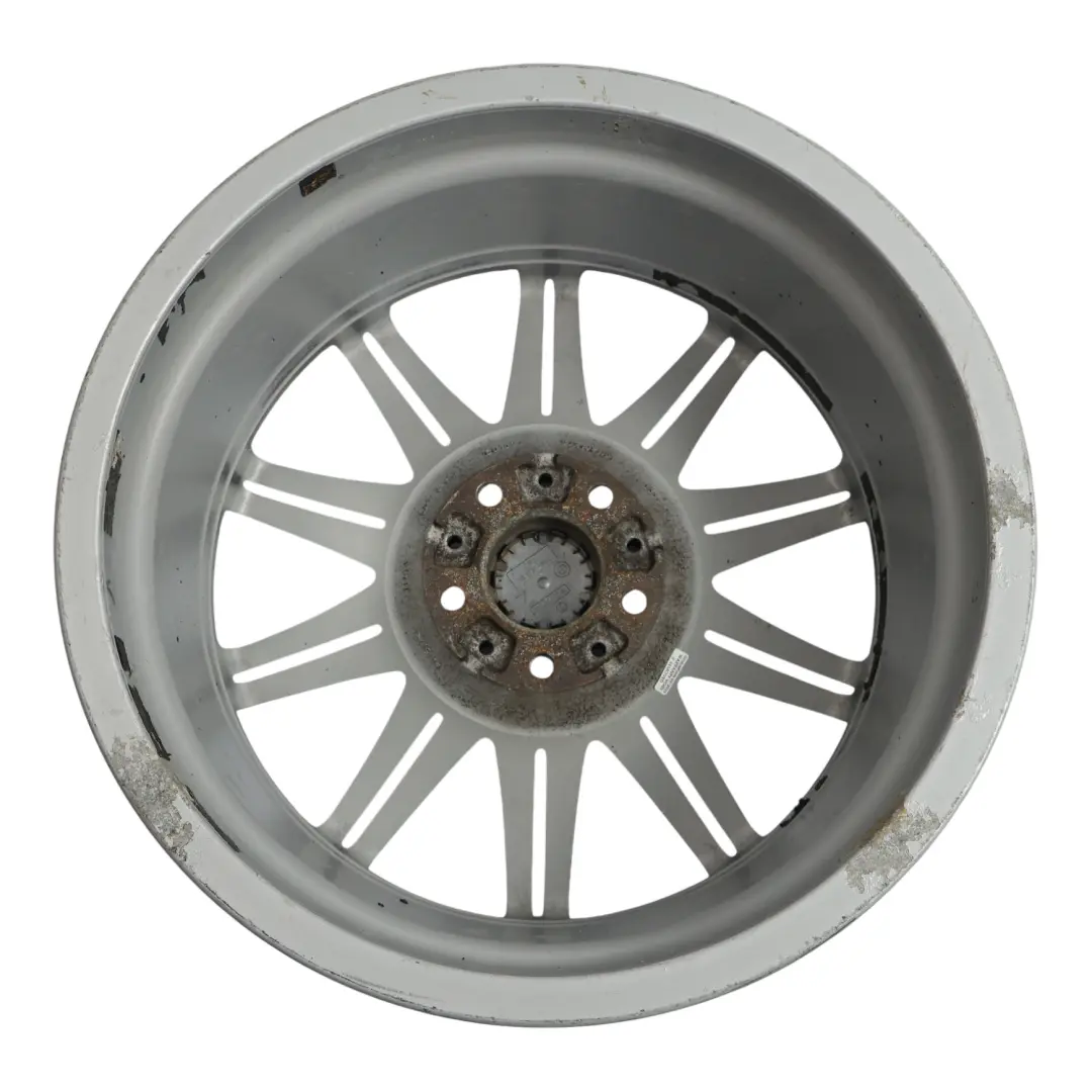 BMW E90 E91 E92 Silver Rear Wheel Alloy Rim 19" 9J ET:39 M Double Spoke 225 - SKU 8037142-5 - Part number 8037142