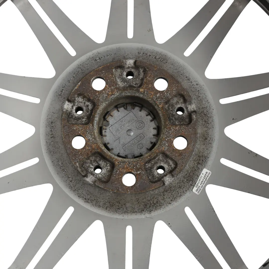 Alloy Rim 19" 9J ET:39 M Double Spoke 225 to BMW E90 E91 E92 Silver Rear Wheel with Part number 8037142 BMW E90 E91 E92 Silver Rear Wheel Alloy Rim 19" 9J ET:39 M Double Spoke 225 - SKU 8037142-5 - Part number 8037142