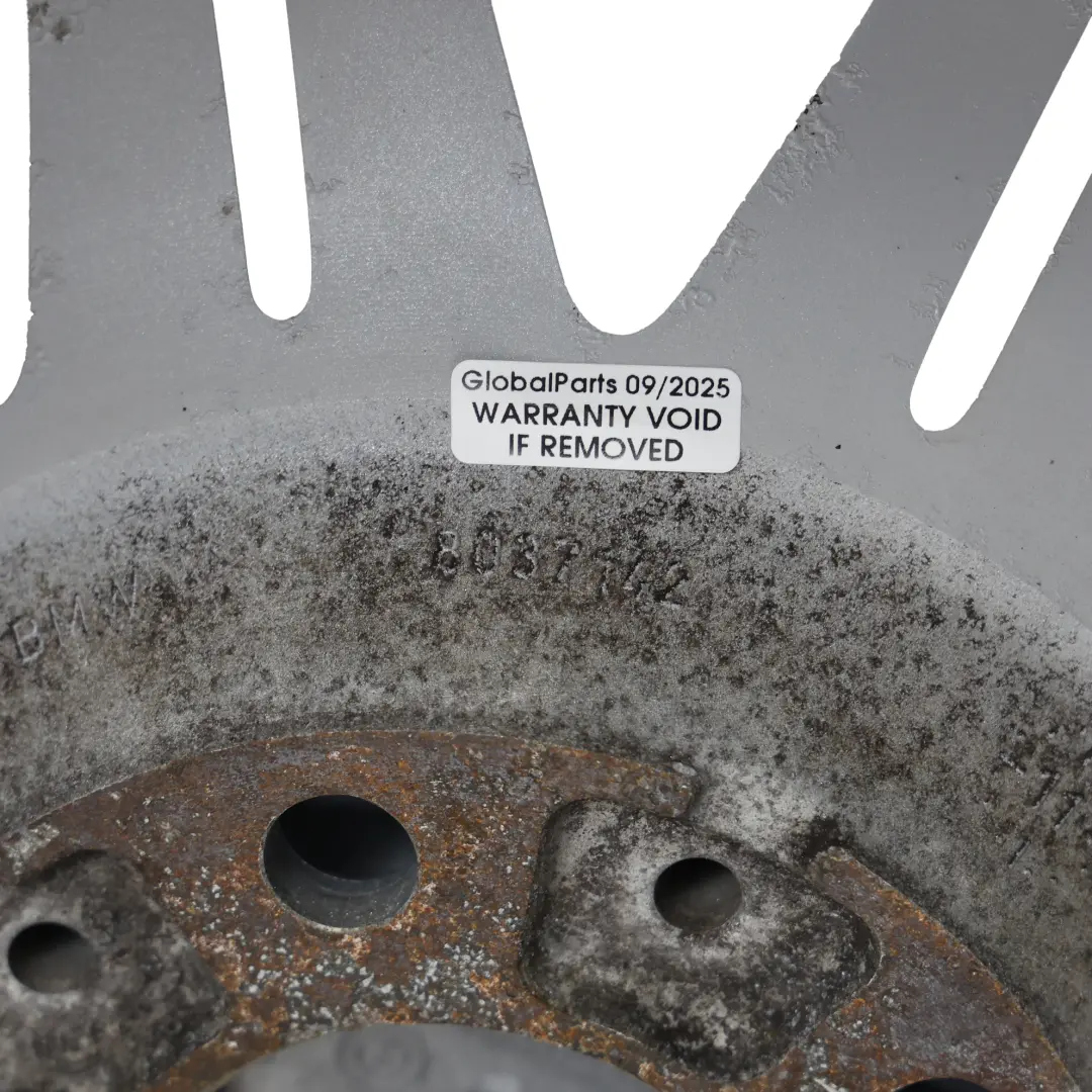 BMW E90 E91 E92 Silberne Hinter Radfelge 19" 9J ET:39 M Doppelspeiche 225 - SKU 8037142-5 - Teilenummer 8037142