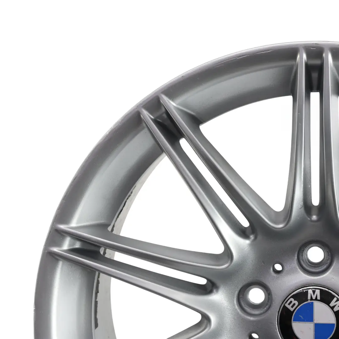 BMW E90 E91 E92 Silver Rear Wheel Alloy Rim 19" 9J ET:39 M Double Spoke 225 - SKU 8037142-5 - Part number 8037142
