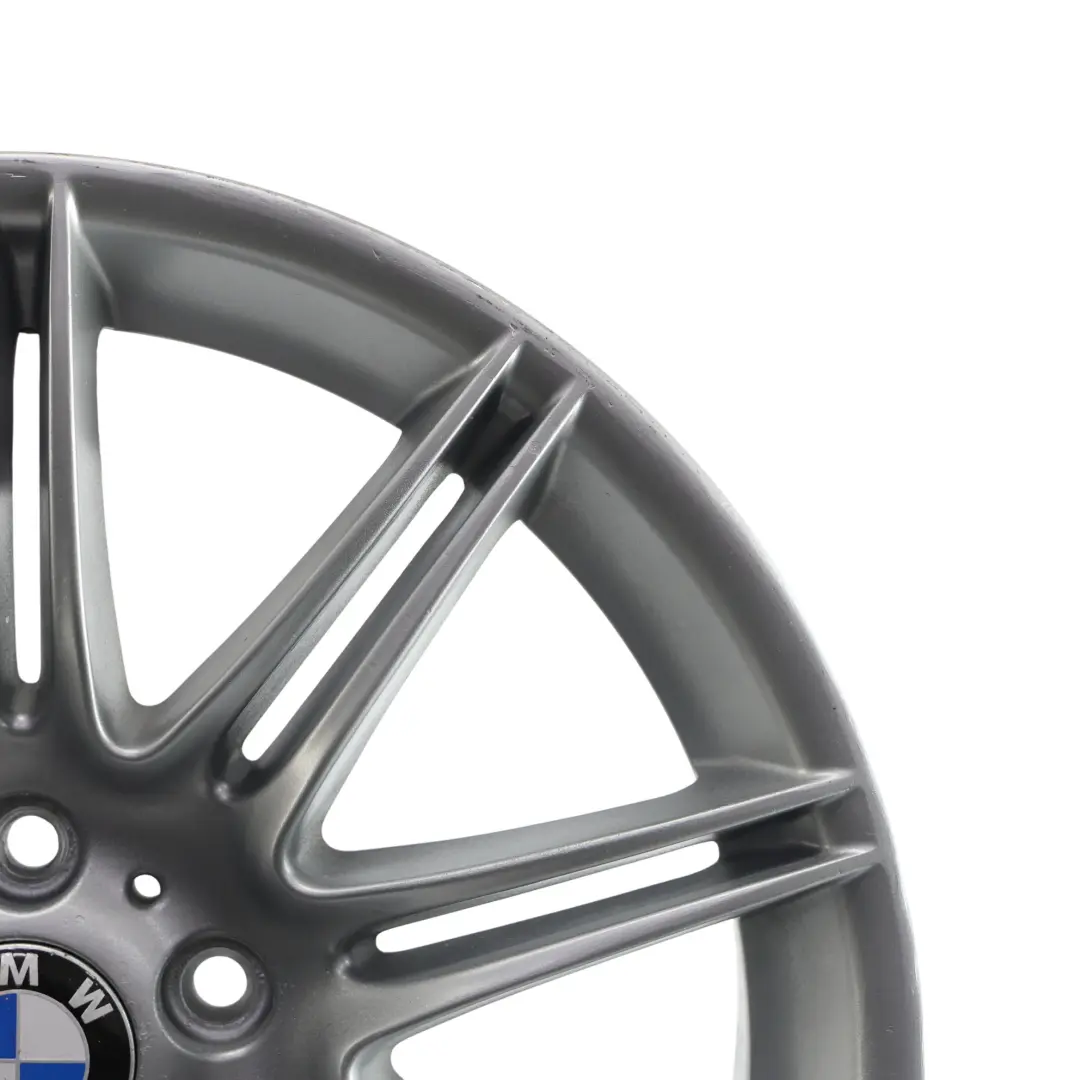 BMW E90 E91 E92 Silver Rear Wheel Alloy Rim 19" 9J ET:39 M Double Spoke 225 - SKU 8037142-5 - Part number 8037142