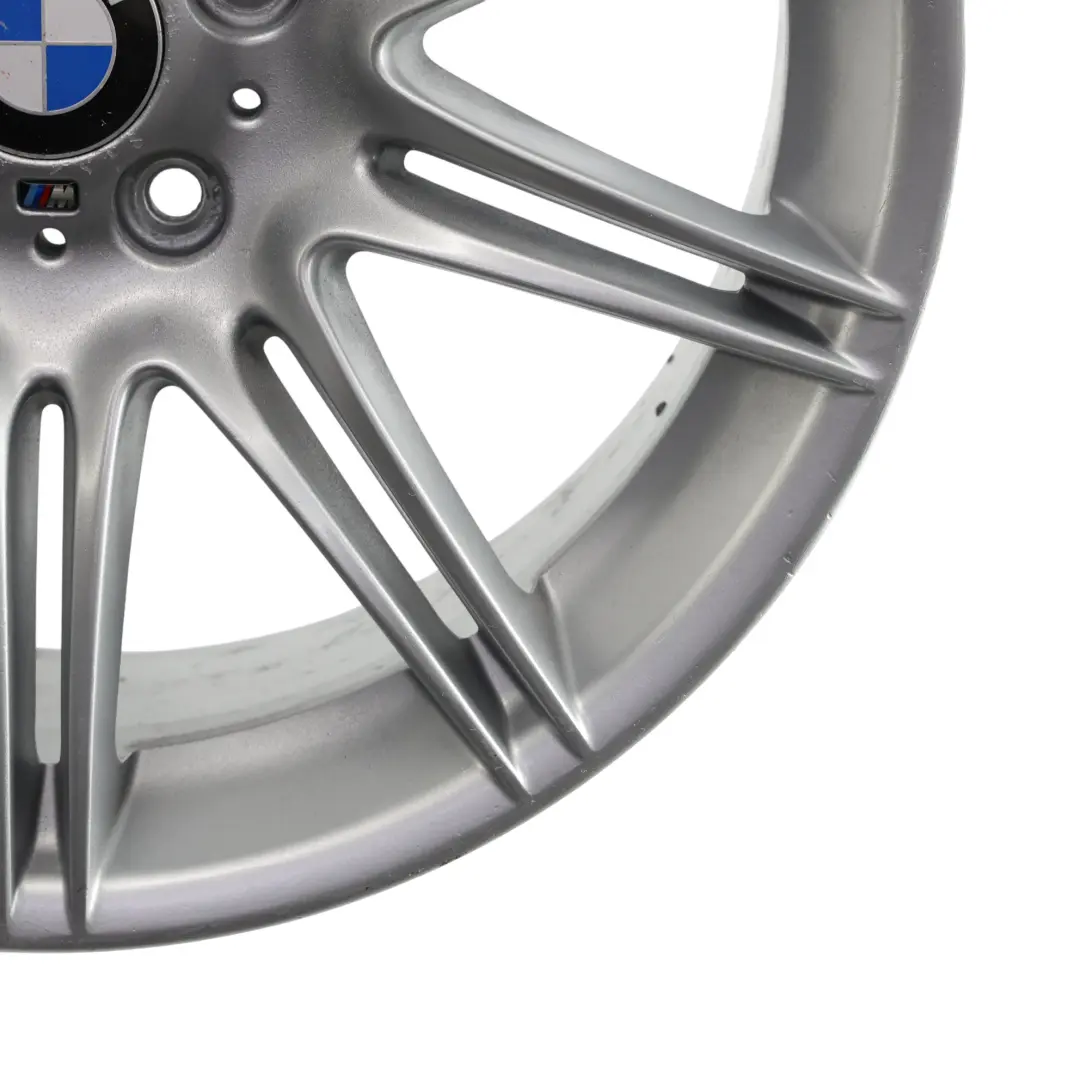 BMW E90 E91 E92 Silver Rear Wheel Alloy Rim 19" 9J ET:39 M Double Spoke 225 - SKU 8037142-5 - Part number 8037142