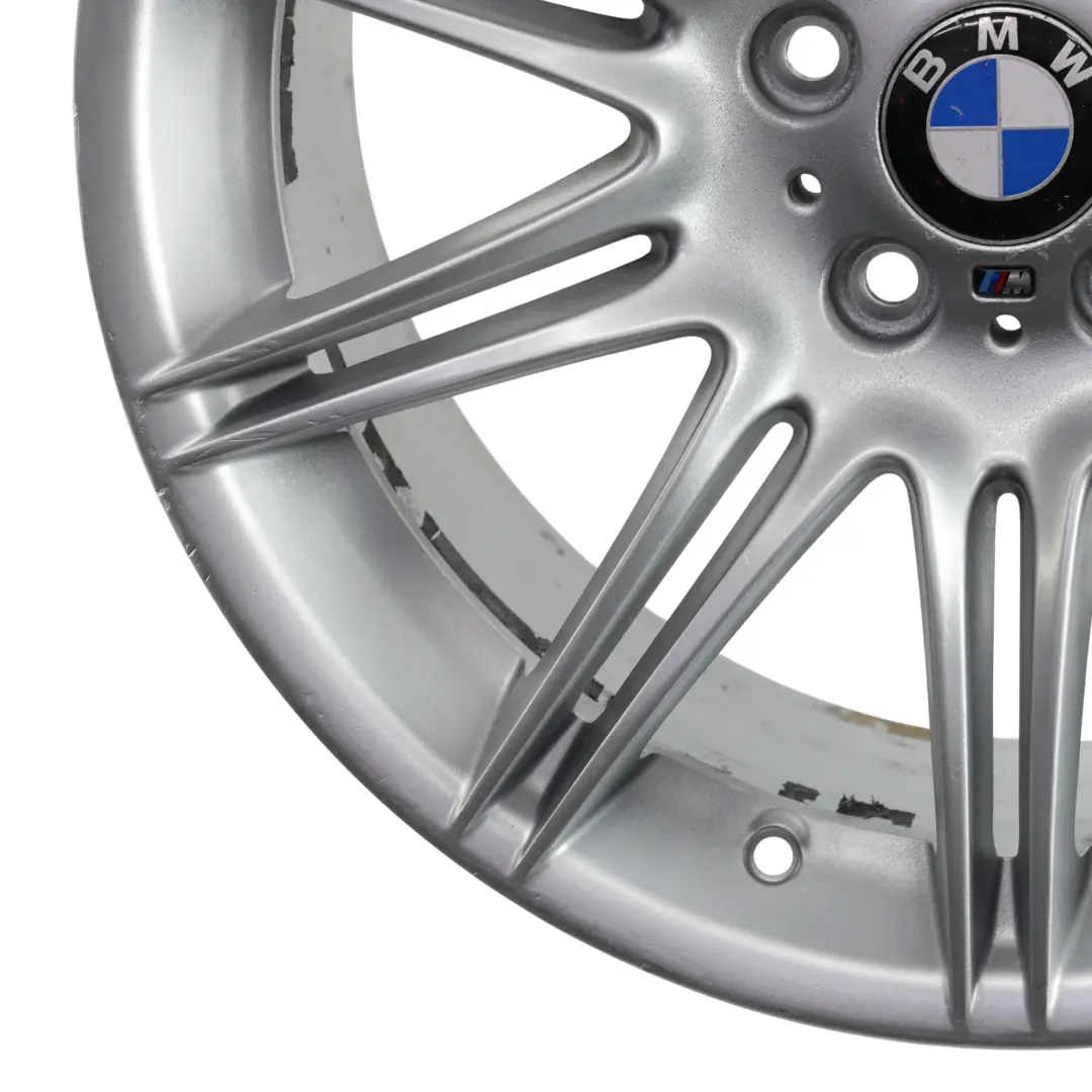 BMW E90 E91 E92 Silver Rear Wheel Alloy Rim 19" 9J ET:39 M Double Spoke 225 - SKU 8037142-5 - Part number 8037142