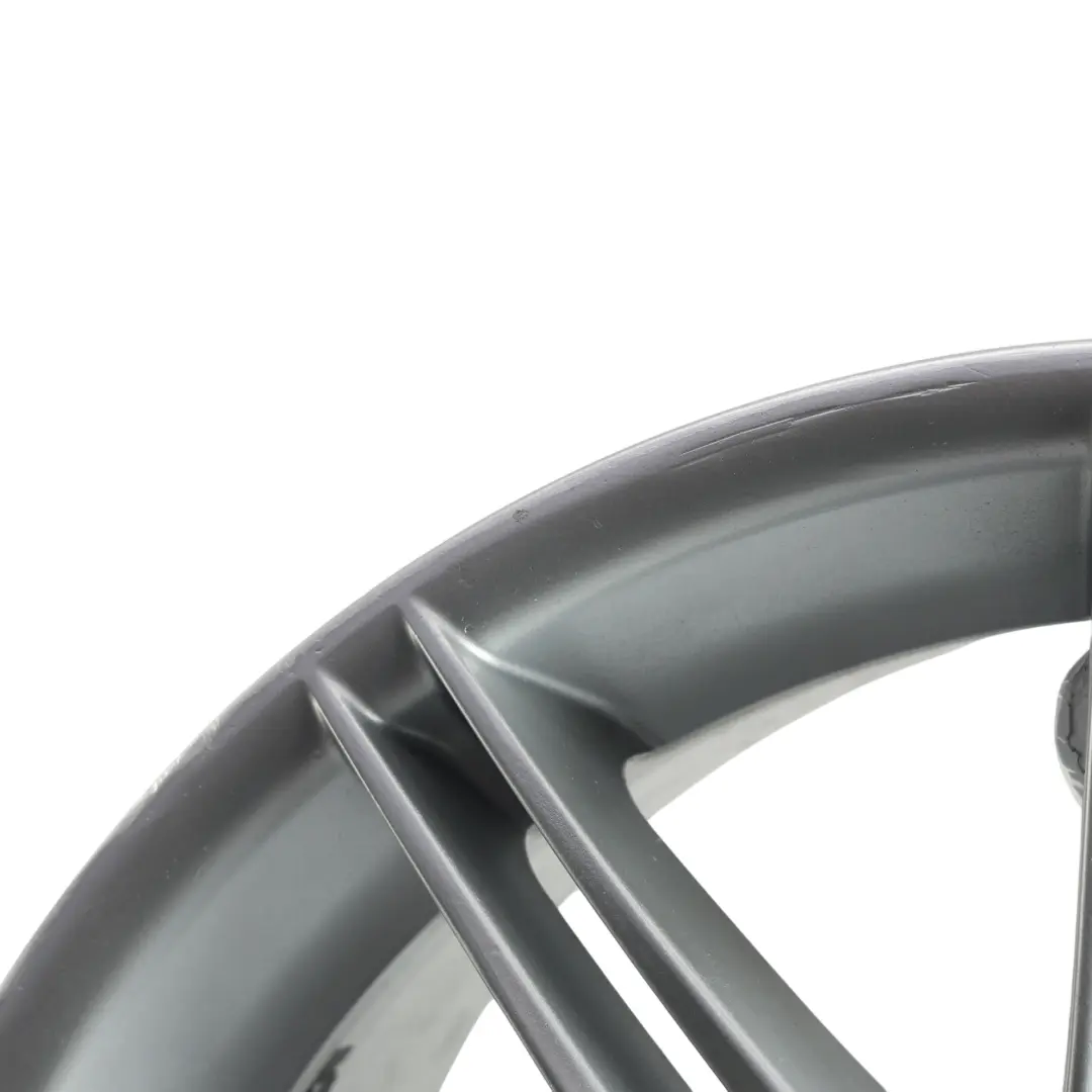 BMW E90 E91 E92 Silberne Hinter Radfelge 19" 9J ET:39 M Doppelspeiche 225 - SKU 8037142-5 - Teilenummer 8037142