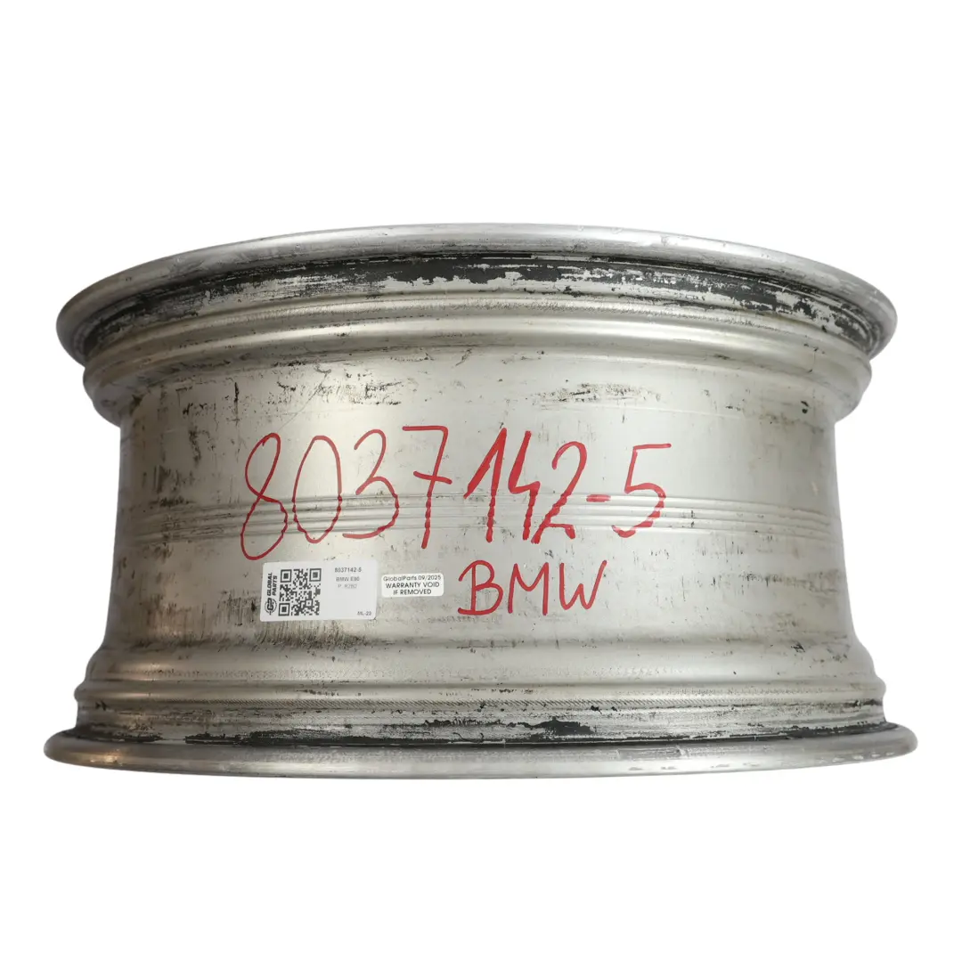 BMW E90 E91 E92 Silver Rear Wheel Alloy Rim 19" 9J ET:39 M Double Spoke 225 - SKU 8037142-5 - Part number 8037142