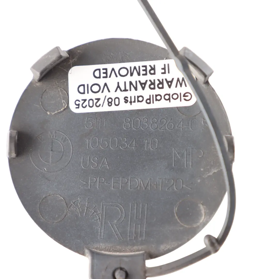 Bumper Towing Eye Cover Right O/S Front Trim Flap Titan Silver - 354 to BMW X5 E70 with Part number 8038264 BMW X5 E70 Bumper Towing Eye Cover Right O/S Front Trim Flap Titan Silver - 354 - SKU 8038264-TS - Part number 8038264