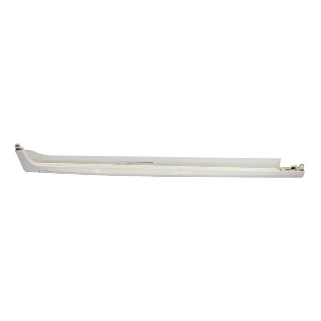 Side Skirt Right O/S M Sport Sill Strip Trim Alpinweiss White - 300 to BMW X3 F25 with Part number 8052076 BMW X3 F25 Side Skirt Right O/S M Sport Sill Strip Trim Alpinweiss White - 300 - SKU 8052076-AW - Part number 8052076