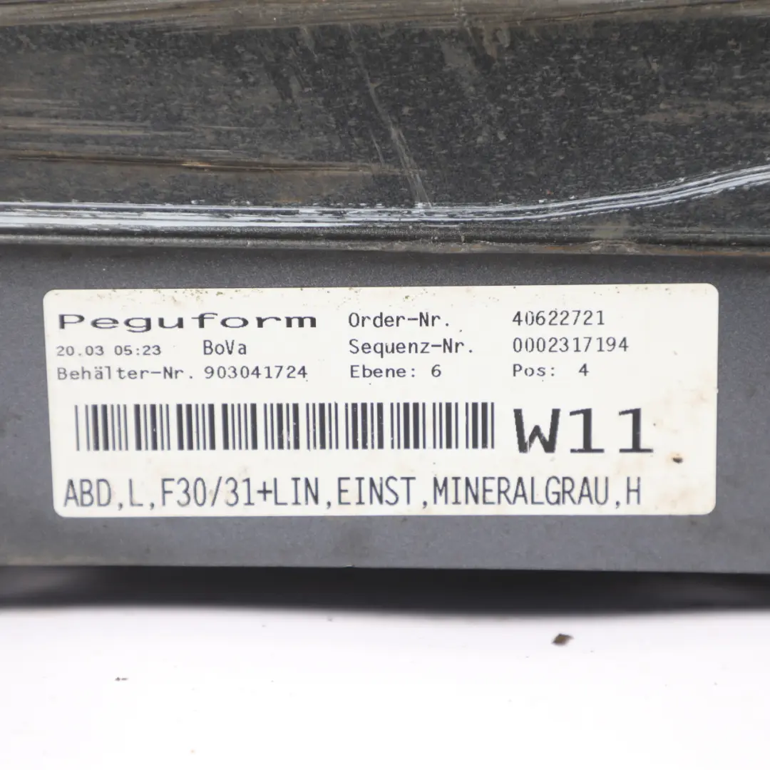 BMW F30 F31 Próg Nakładka Listwa Progowa M-Pakiet Mineralgrau Szary - B39 - SKU 8056579-MG1 - Numer Części 8056579