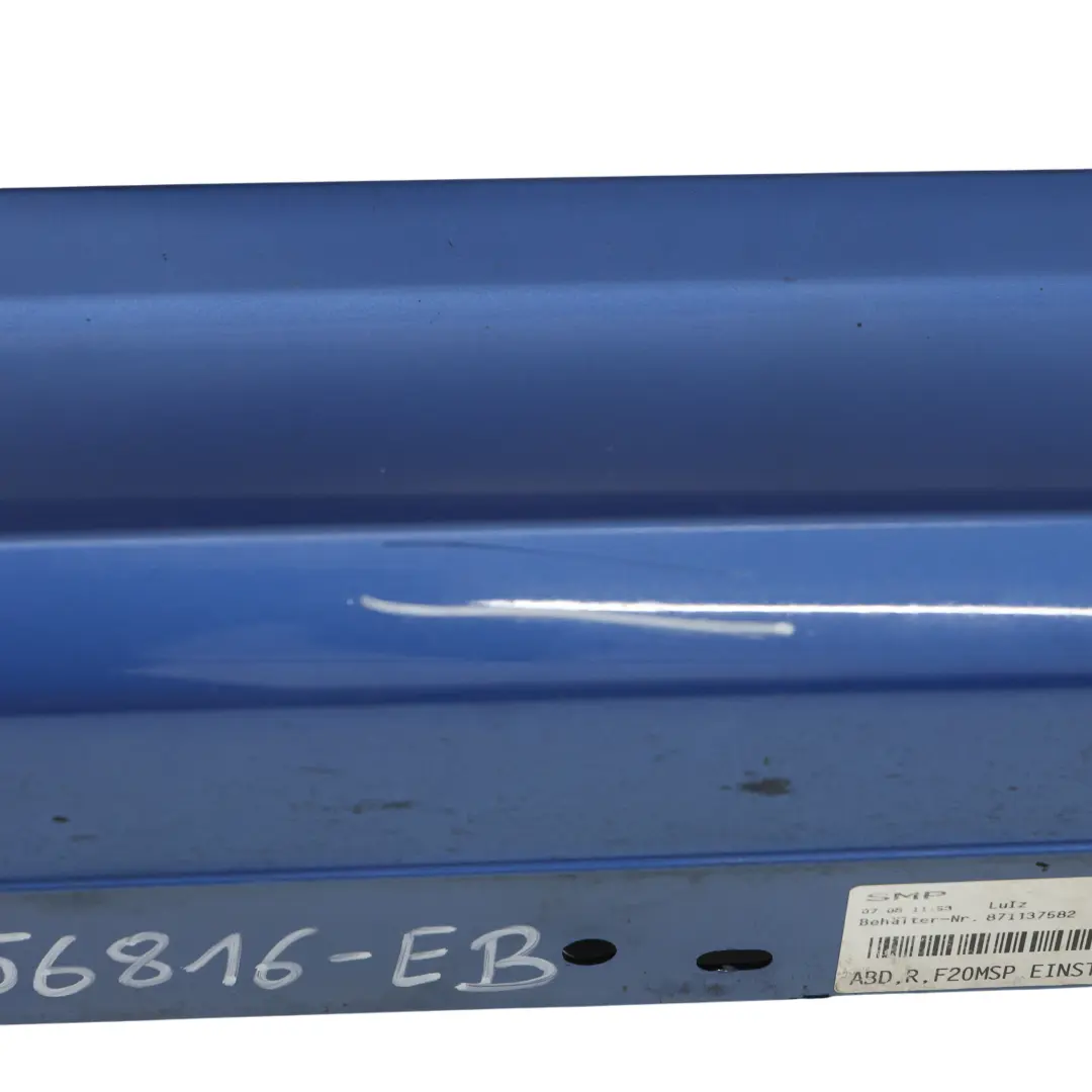 Próg Prawy Listwa Progowa M Sport Estorilblau Niebieski - B45 do BMW F20 o numerze 8056816 BMW F20 Próg Prawy Listwa Progowa M Sport Estorilblau Niebieski - B45 - SKU 8056816-EB - Numer Części 8056816