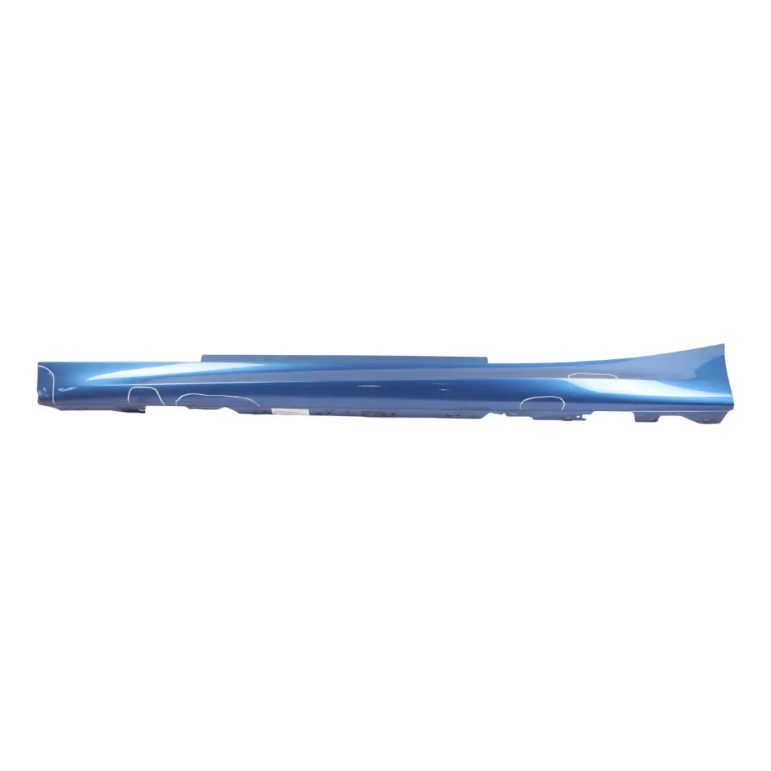 BMW F21 F22 Side Skirt M Sport Sill Strip Left N/S Estorilblau Estoril Blue B45 - SKU 8056817-EB - Part number 8056817